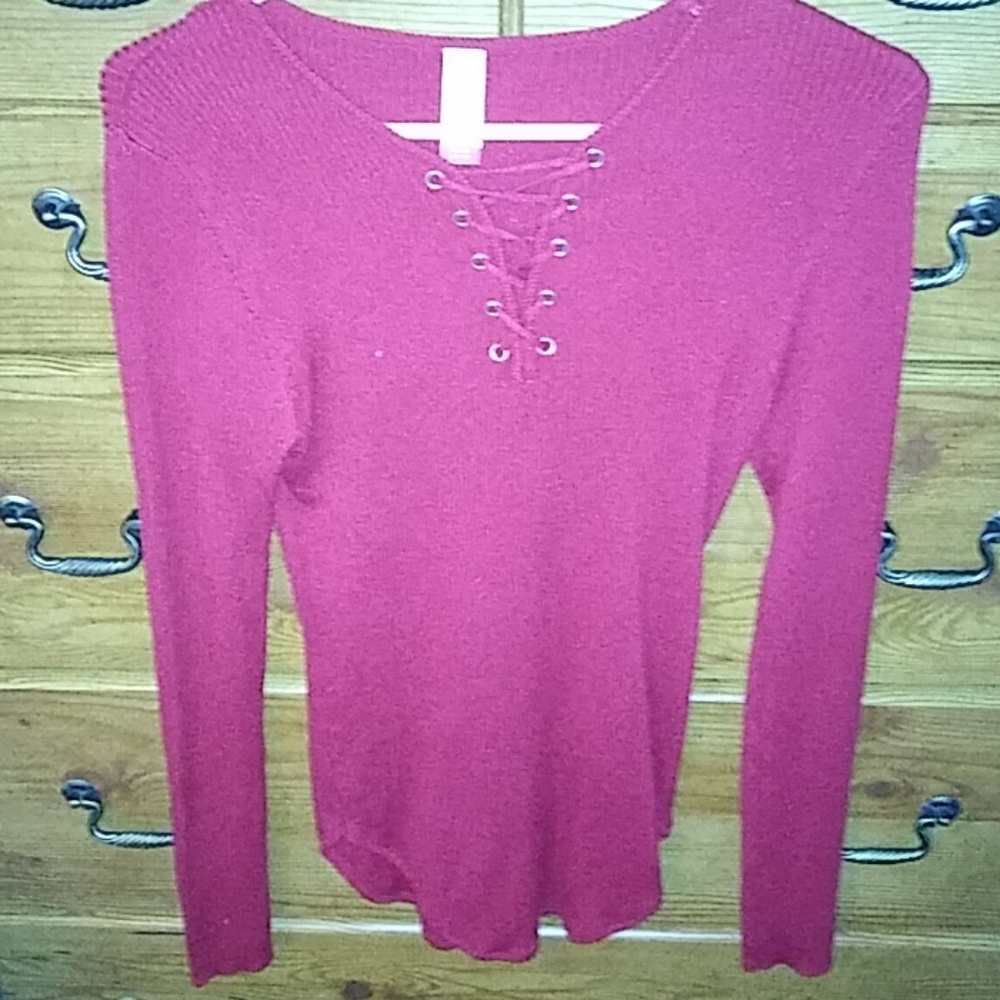 Long sleeve red shirt